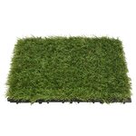 vidaXL Carreaux de gazon artificiel 22 Pièces Vert 30x30 cm