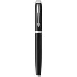 Stylo Plume IM Corps Laqué Noir Pointe Moyenne Attribut Chrome PARKER