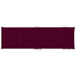 vidaXL Chaises longues lot de 2 avec table et coussins Acacia solide