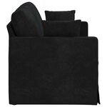 vidaXL Canapé Noir 158 x 78 x 80 cm Velours