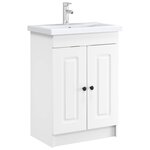 vidaXL Armoire sous évier de salle de bain Blanc 78 5 x 37 5 x 81 cm