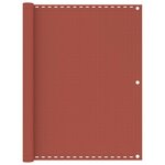 vidaXL Écran de balcon Terre cuite 120x300 cm PEHD