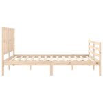 vidaXL Cadre de lit sans matelas 160x200 cm bois massif
