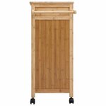 vidaXL Chariot de Cuisine avec Roues Naturel 90 5 x 36 x 86 5 cm