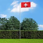 vidaXL Drapeau Suisse 90x150 cm