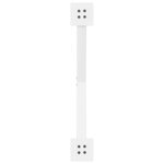 vidaXL Pieds de table basse en forme de X  2 pièces  blanc  70 x (30-31) cm  acier