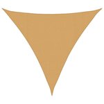 vidaXL Voile d'ombrage 160 g/m² triangulaire sable 4 5x4 5x4 5 m PEHD