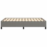 vidaXL Cadre de lit gris foncé 120x190 cm tissu