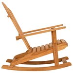 vidaXL Chaise à bascule de jardin Adirondack bois de teck massif