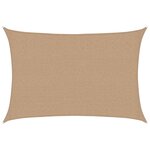 vidaXL Voile d'ombrage 160 g/m² Taupe 2 5x4 m PEHD