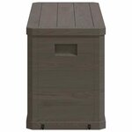 vidaXL Boîte de rangement de jardin 280 L Marron