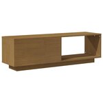 vidaXL Meuble TV Marron miel 110x30x33 5 cm Bois de pin massif