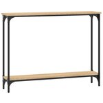 vidaXL Table console chêne sonoma 100x22 5x75 cm bois d'ingénierie