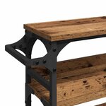 vidaXL Chariot de cuisine Bois Ancien 53 x 20 x 76 cm