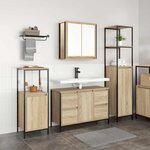 vidaXL Ensemble de mobilier de salle de bain avec tiroir 3 Pièces