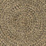 vidaXL Tapis de surface Naturel et noir 300 x 300 cm Jute