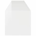 vidaXL Meuble TV mural 2 Pièces Blanc Brillant 60 x 31 x 29.5 cm