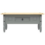 vidaXL Table basse Pin mexicain Gamme Corona Gris 100x55x44 cm