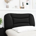 vidaXL Coussin de tête de lit Hvar noir 90 cm similicuir