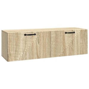 vidaXL Meuble TV mural Chêne Sonoma 98 x 31 x 30 cm Bois d'ingénierie