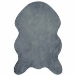 vidaXL Tapis en Fourrure Synthétique de Lapin Olite Anthracite