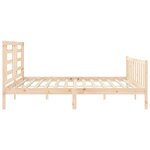 vidaXL Cadre de lit sans matelas 200x200 cm bois massif de pin