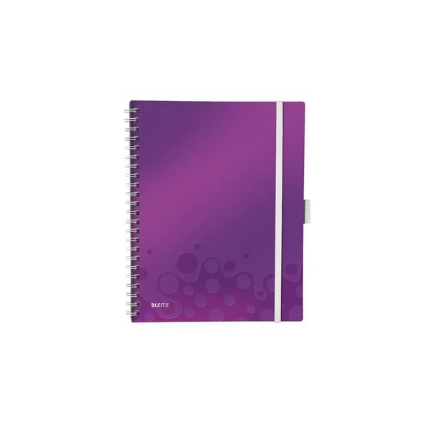 LEITZ Cahier Be Mobile A4 Petits Carreaux Violet