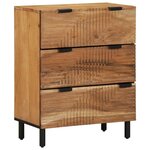 vidaXL Buffet 3 Pièces Marron 60 x 33 x 75 cm Bois d'acacia massif