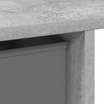 vidaXL Bureau Gris béton Bois d'ingénierie 100 x 40 x 75 cm