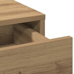 vidaXL Coiffeuse chêne artisanal 50 x 41 x 135 cm Bois d'ingénierie