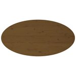 vidaXL Table basse Marron miel 110x55x45 cm Bois massif de pin