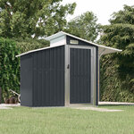 vidaXL Abri de jardin Anthracite 270x130x208 5 cm Acier galvanisé