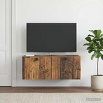 vidaXL Meuble TV mural Bois ancien 78 5 x 41 x 30 cm Bois d'ingénierie