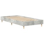 vidaXL Cadre de lit sans matelas gris béton 100x200 cm bois ingénierie