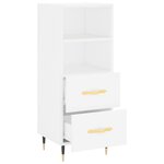 vidaXL Buffet blanc 34 5x34x90 cm bois d'ingénierie