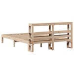 vidaXL Cadre de lit avec tête de lit 140x200 cm bois de pin massif