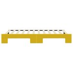 vidaXL Lit de jour avec lit gigogne jaune 100x200 cm velours