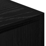 vidaXL Buffet Chêne noir 90 x 30 x 90 cm