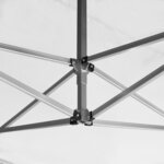 vidaXL Tente de réception pliable avec parois Aluminium 4 5x3 m Blanc