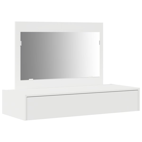 vidaXL Table de maquillage murale blanche 100x40x70 cm