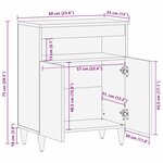 vidaXL Meubles et étagères de rangement pour médias Marron