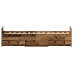 vidaXL Cadre de lit sans matelas vieux bois 90x190 cm bois ingénierie