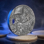 Pièce de monnaie en Argent 50 Dollars g 1000 (1 Kg) Millésime 2025 The Witcher Book SEASON OF STORMS