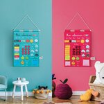 Calendrier basic  bleu en tissu