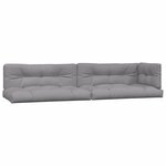 vidaXL Salon palette de jardin avec coussins 6Pièces bois d'acacia massif