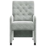 vidaXL Chaises de salle à manger 2 Pièces Gris clair 58 x 67 x 97 cm