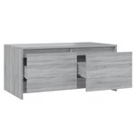 vidaXL Table basse sonoma gris 90x50x41 5 cm bois d'ingénierie