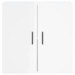 vidaXL Armoire murale Blanc brillant 60x31x60 cm Bois d'ingénierie