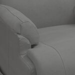 vidaXL Fauteuil de massage gris foncé similicuir daim