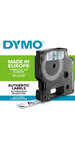 Dymo labelmanager cassette ruban d1 12mm x 7m noir/transparent (compatible avec les labelmanager et les labelwriter duo)